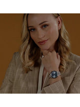 Boss Graceful Qtz Basic 36 mm Blue Mother Of Pearl Dial Women Watch 1502777