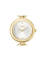 Boss Live Qtz Basic Slim Silver White Round Dial Women's Watch 1502792