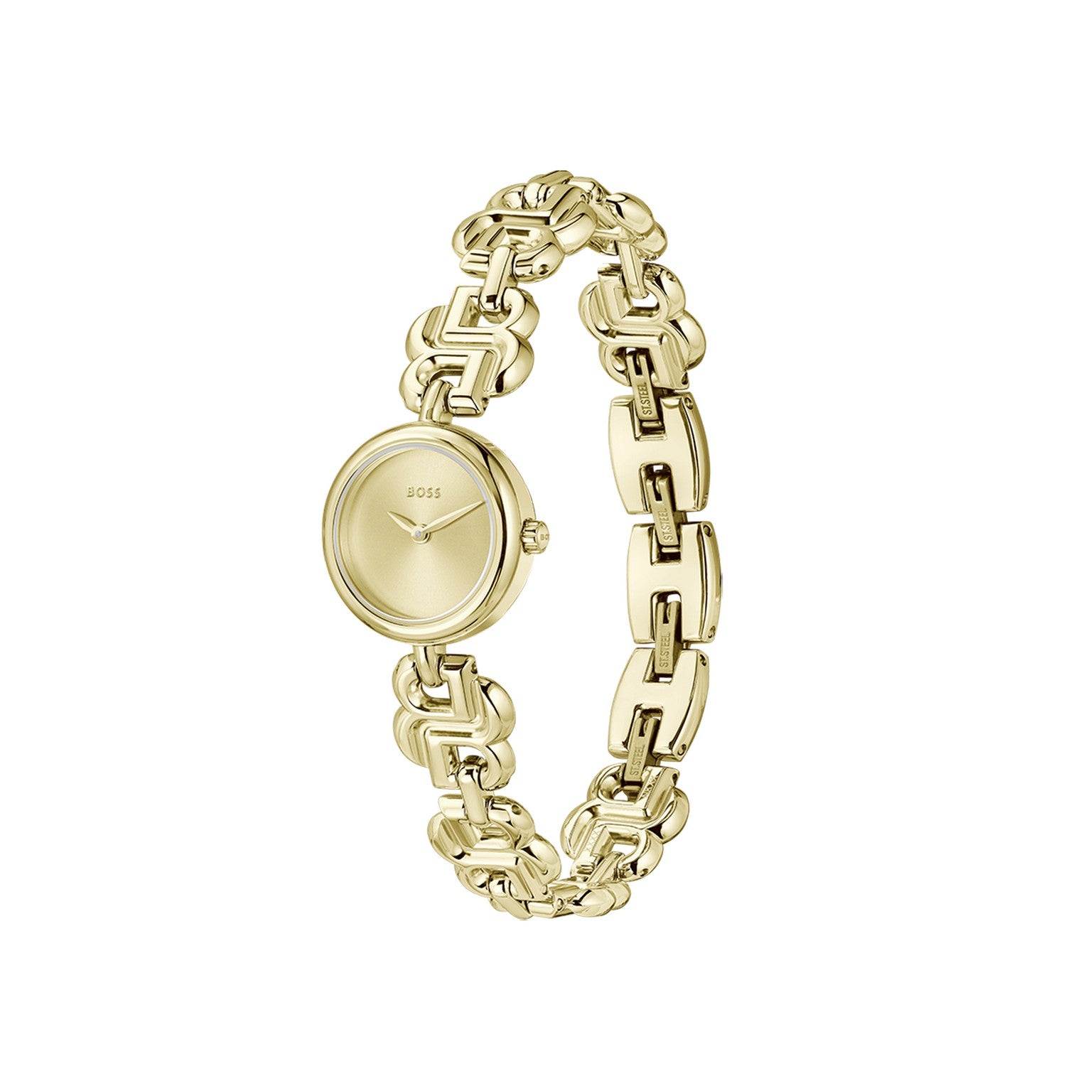 Boss 23 B DRESSY mm DOUBLE Gold Dial Women Watch 1502794