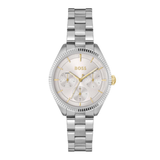 Boss Sage Sport Qtz Multifunction 34 mm Silver White Dial Women Watch 1502800
