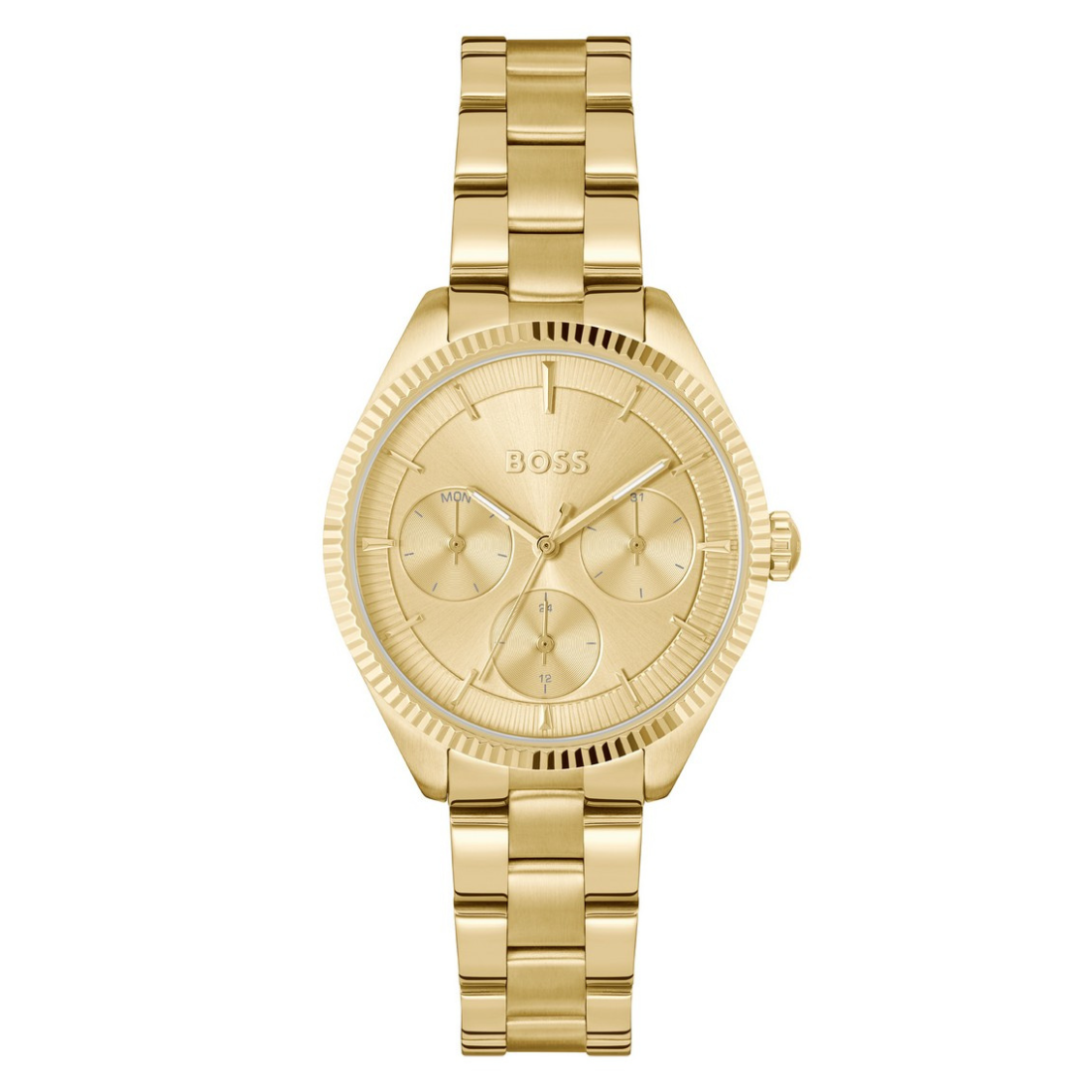Boss SAGE SPORT 34 mm Gold Dial Women Watch 1502803