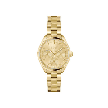Boss SAGE SPORT 34 mm Gold Dial Women Watch- 1502803