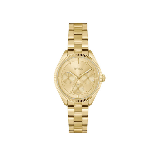Boss SAGE SPORT 34 mm Gold Dial Women Watch- 1502803