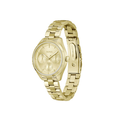 Boss SAGE SPORT 34 mm Gold Dial Women Watch- 1502803