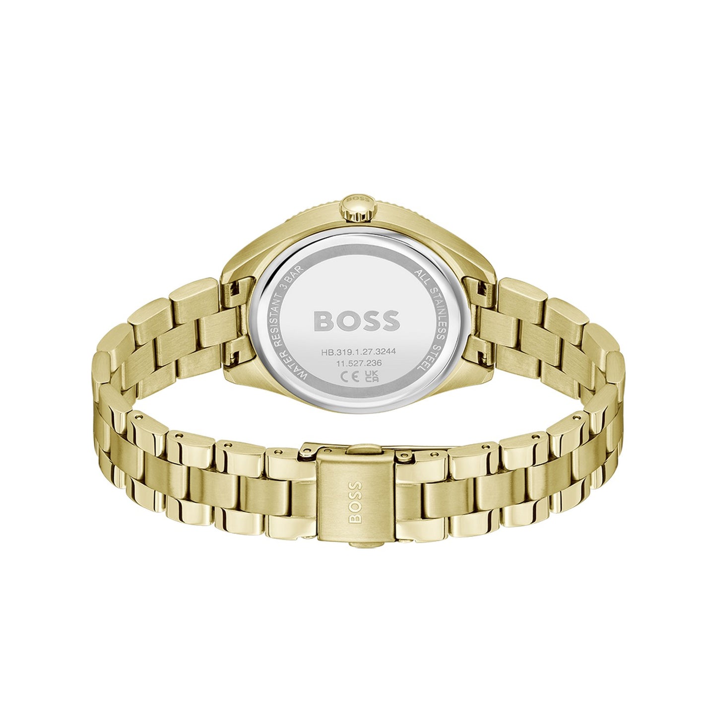 Boss SAGE SPORT 34 mm Gold Dial Women Watch- 1502803