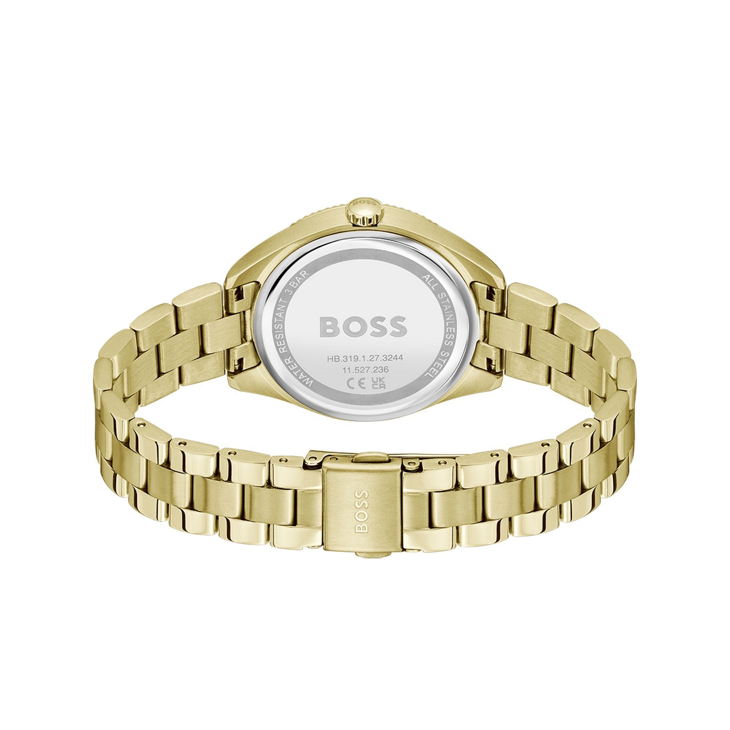 Boss SAGE SPORT 34 mm Gold Dial Women Watch 1502803