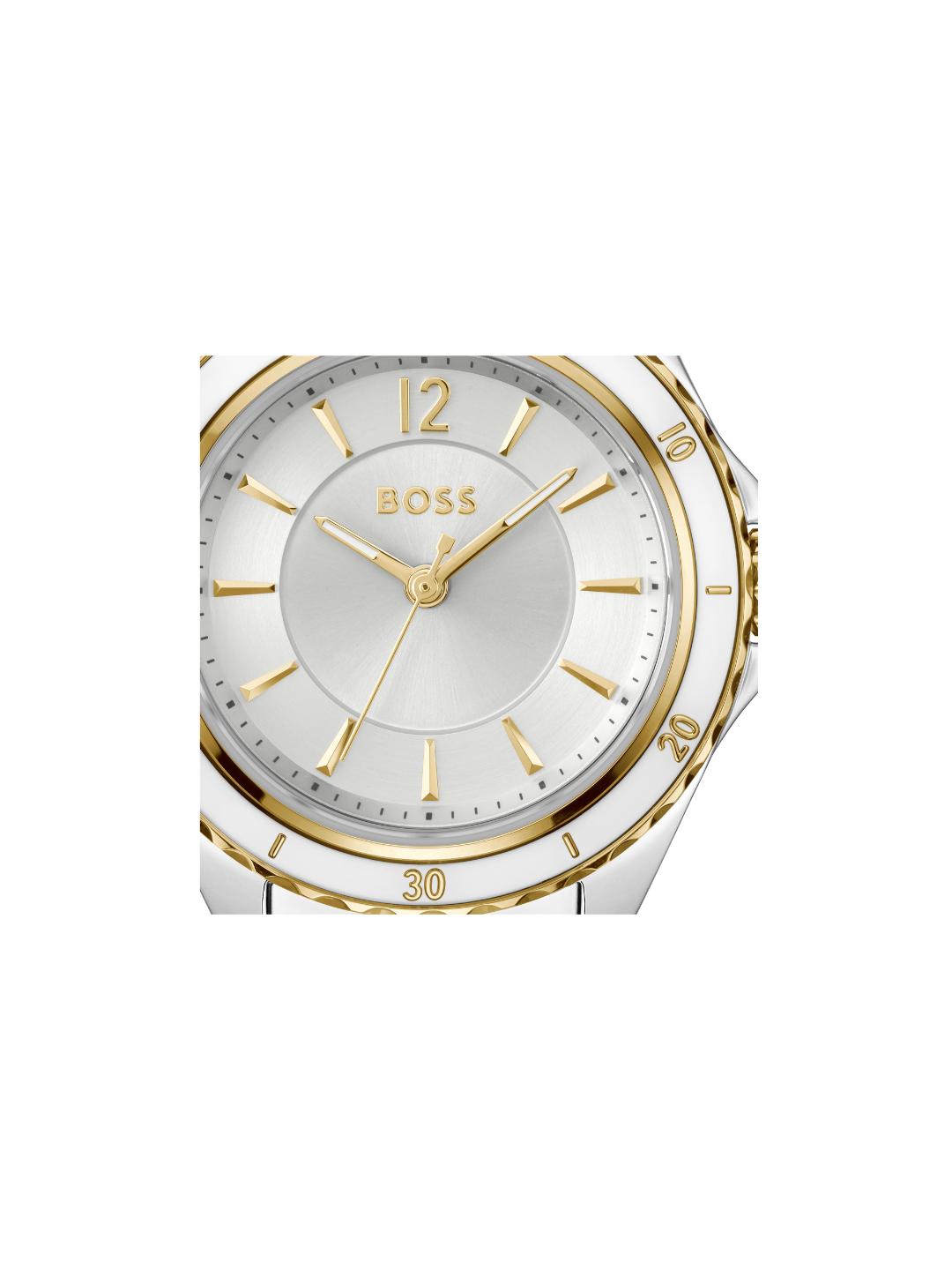 Boss Sage Aqua Qtz Basic 30 mm Silver White Dial Women Watch 1502848