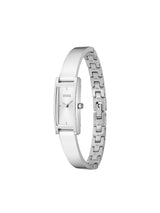 Boss Lucy Qtz Basic Mini Silver White Rectangle Dial Women's Watch 1502856