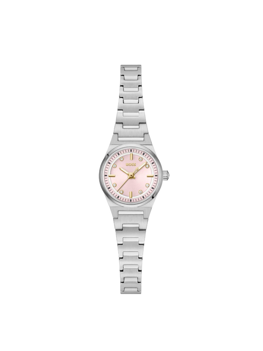 Boss Candor Qtz Basic Mini Pink Round Dial Women's Watch 1502860