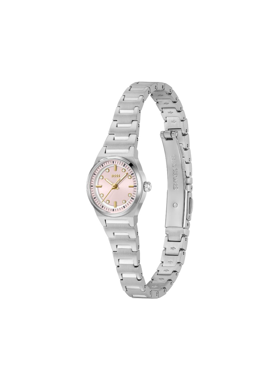 Boss Candor Qtz Basic Mini Pink Round Dial Women's Watch 1502860