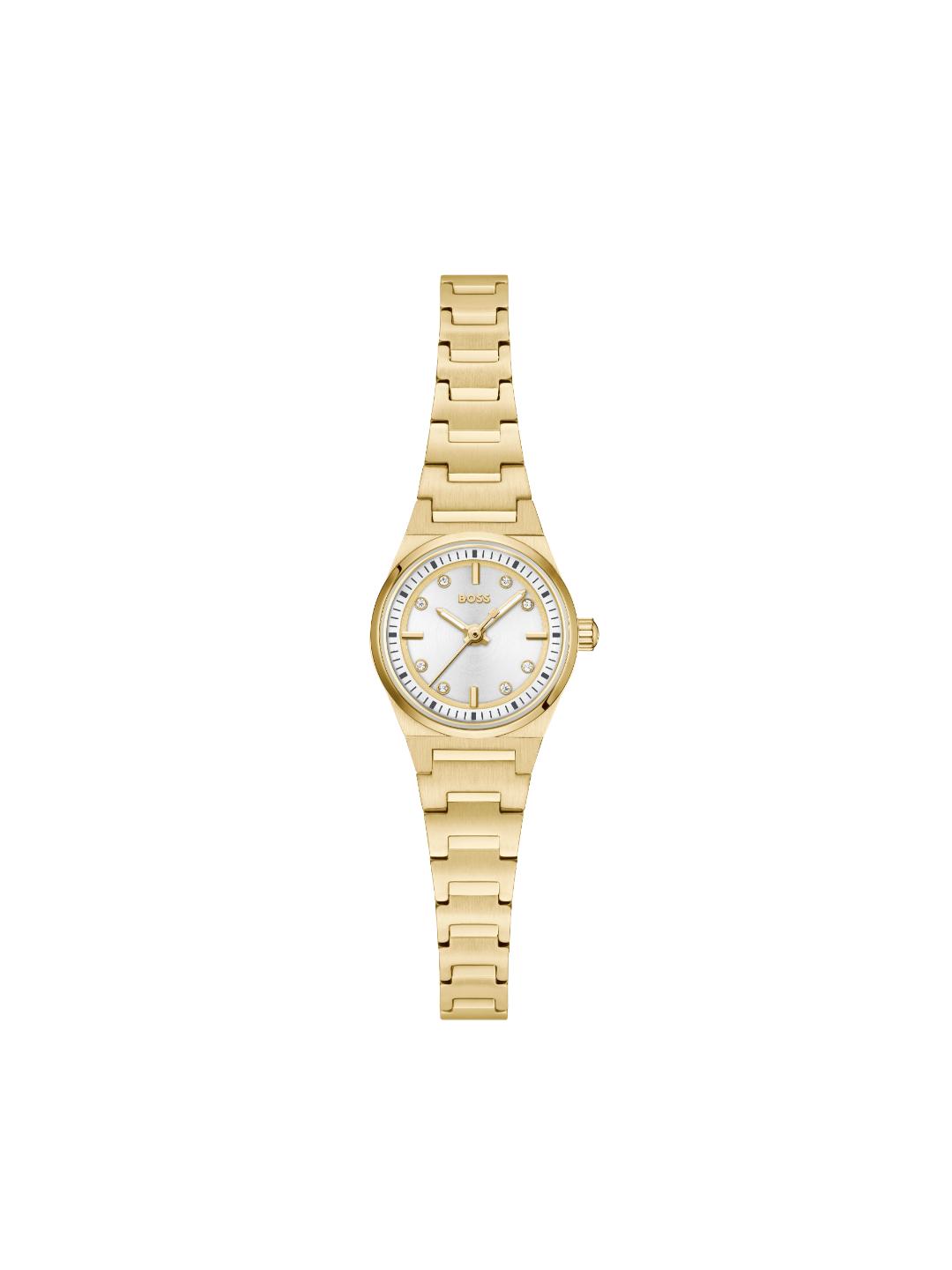 Boss Candor Qtz Basic Mini Silver White Round Dial Women's Watch 1502863