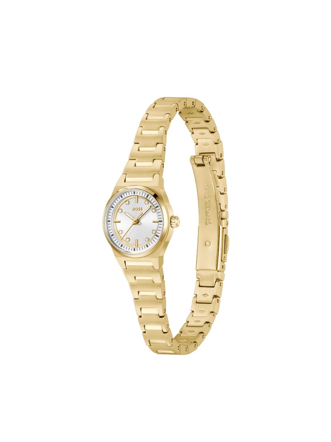 Boss Candor Qtz Basic Mini Silver White Round Dial Women's Watch 1502863
