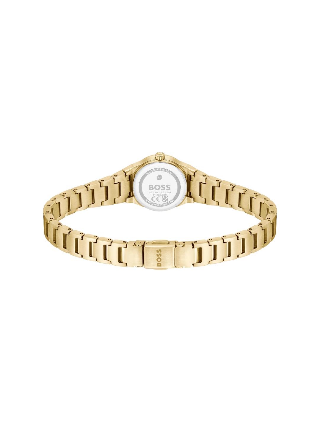 Boss Candor Qtz Basic Mini Silver White Round Dial Women's Watch 1502863