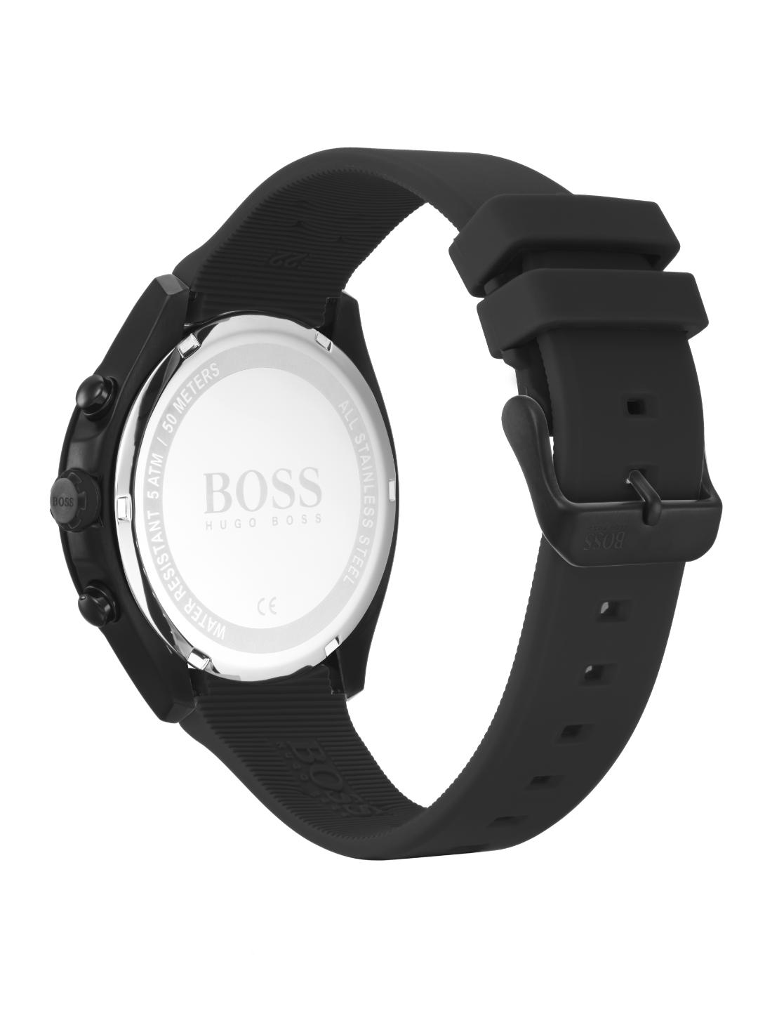Boss Velocity Qtz Fashion Chrono 44.2 mm Black Dial Men Watch 1513720