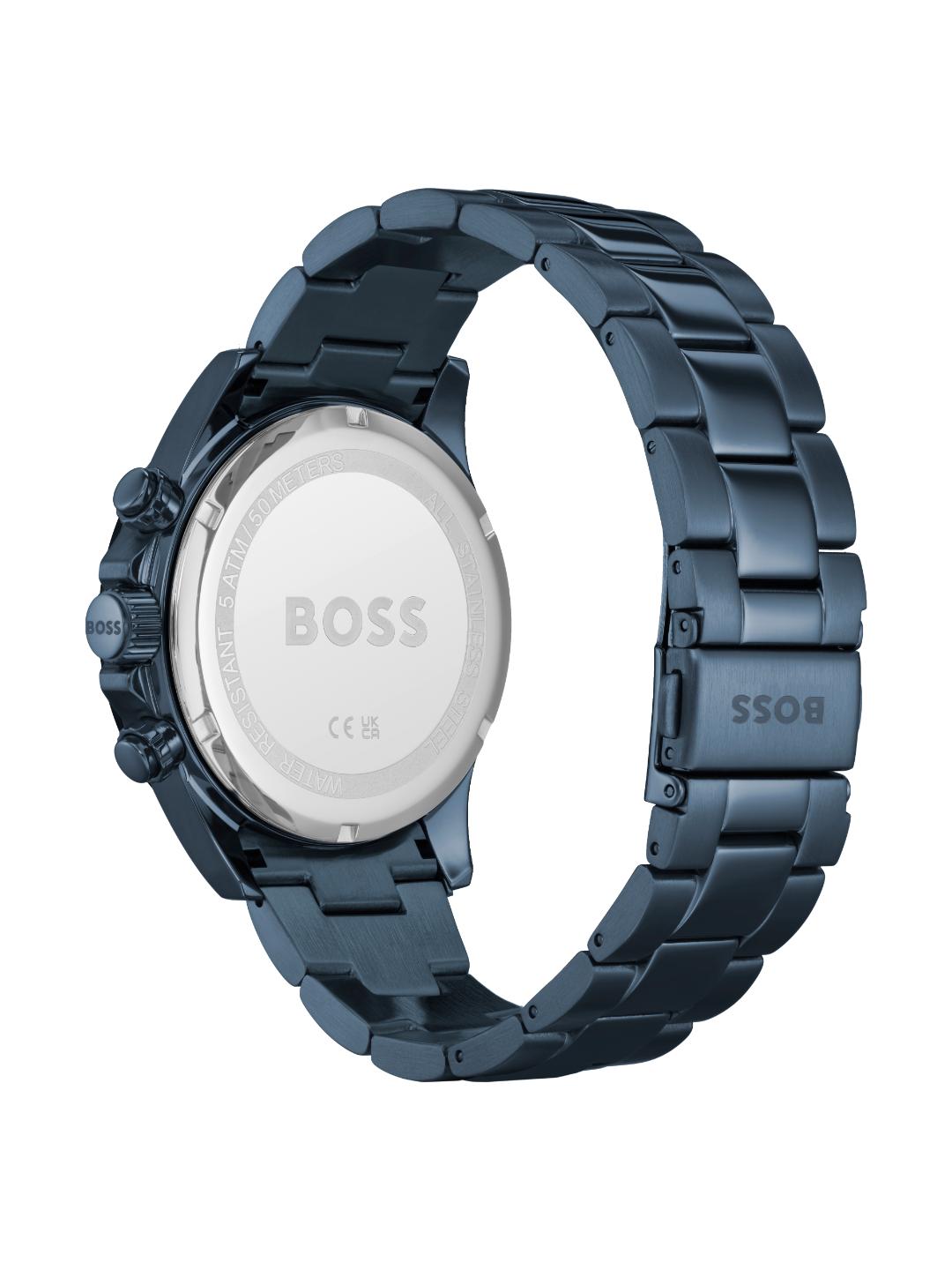 Boss Hero Qtz Fashion Chrono Blue Round Dial Men's Watch 1513758