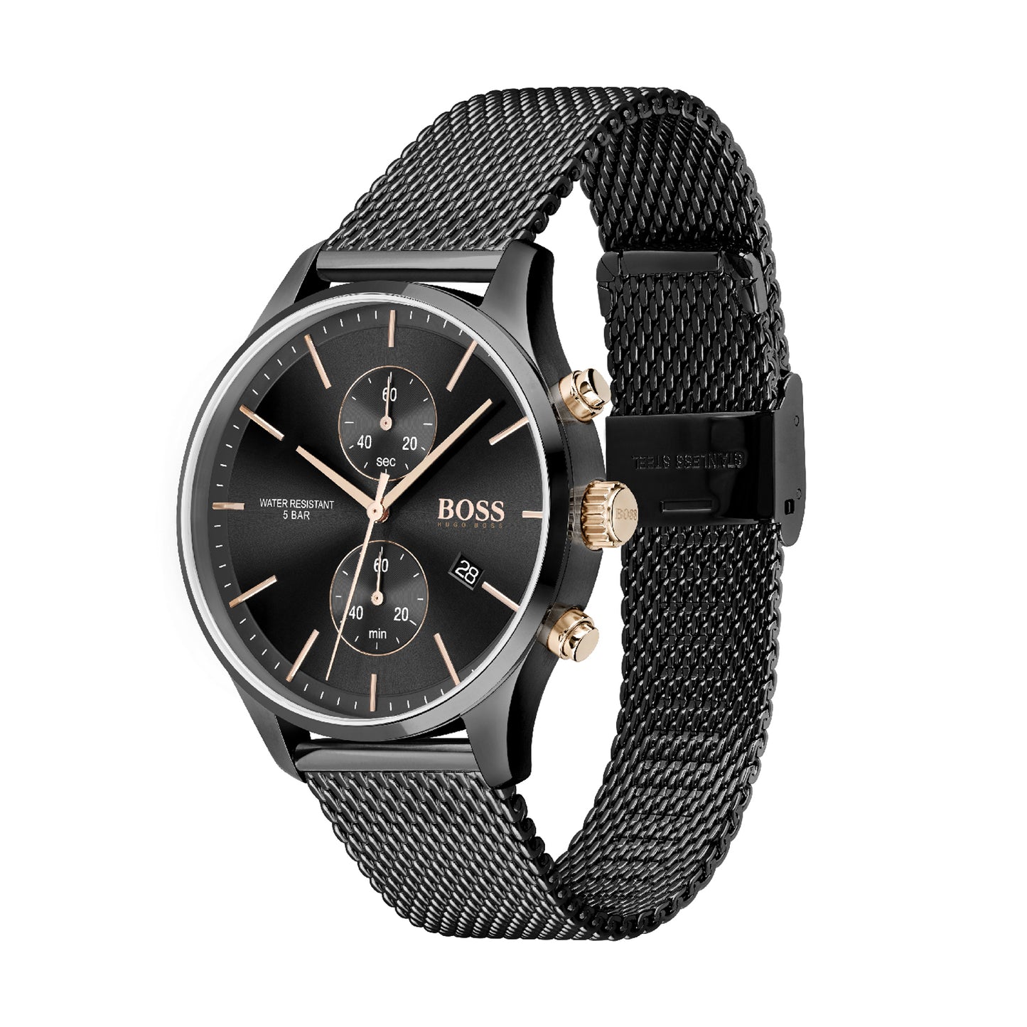 Boss ASSOCIATE 42 mm Black Dial Men Watch 1513811