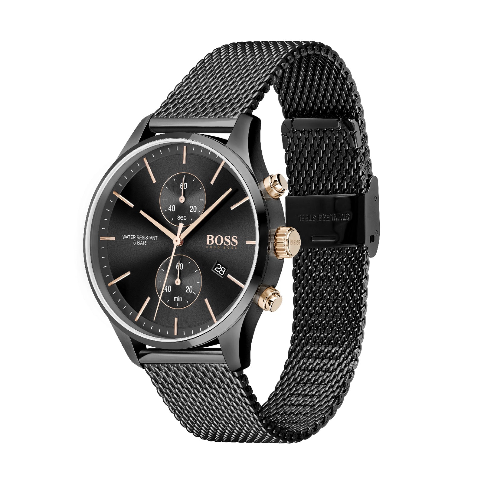 Boss ASSOCIATE 42 mm Black Dial Men Watch 1513811