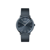 BOSS Skyliner Qtz Slim Blue Round Dial Men's Watch Ionic Plated Dark Blue Steel, Blue Band, Analog Display 1513827