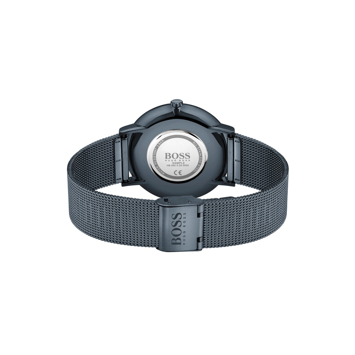 BOSS Skyliner Qtz Slim Blue Round Dial Men's Watch Ionic Plated Dark Blue Steel, Blue Band, Analog Display 1513827