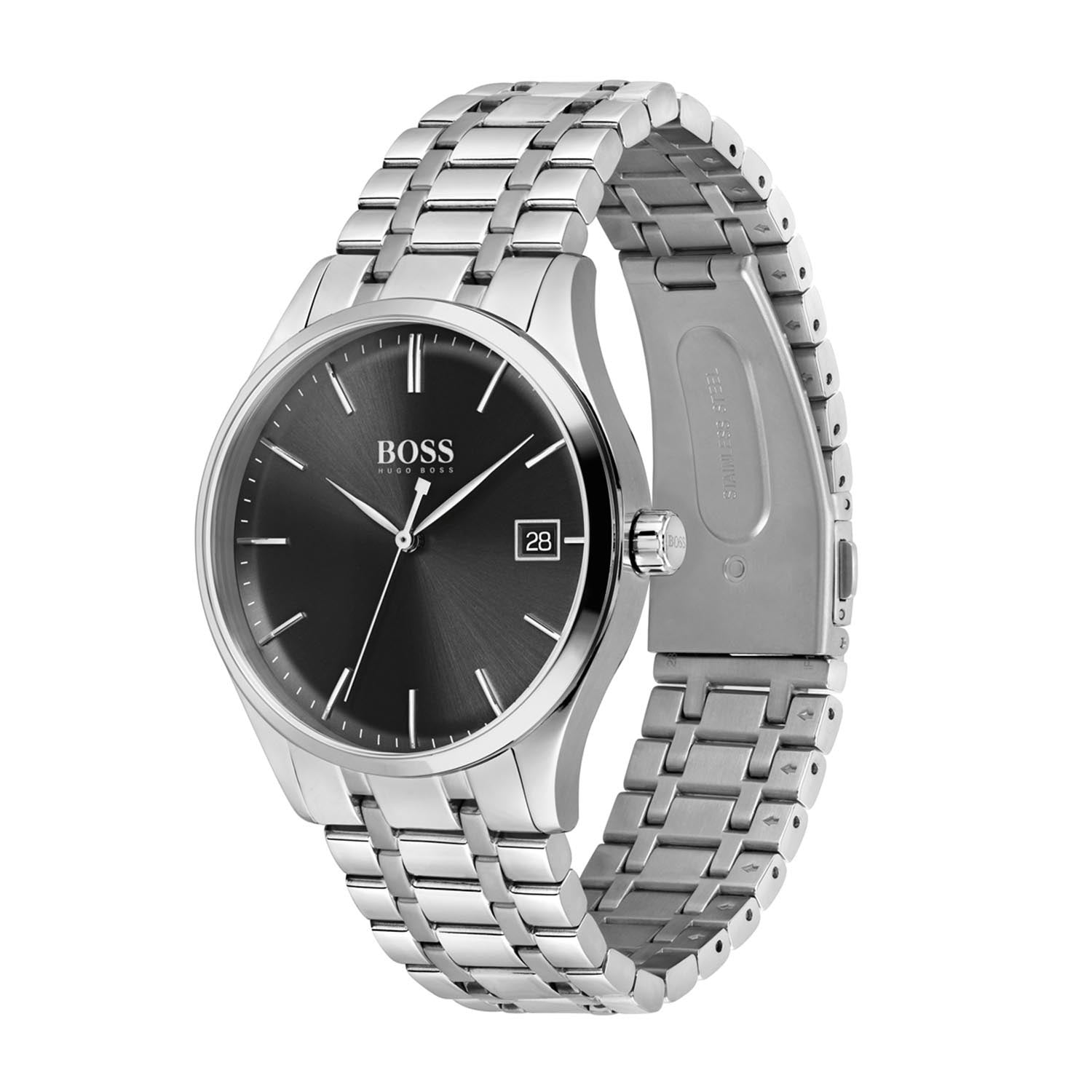 Boss COMMISSIONER 42 mm Black Dial Men Watch 1513833