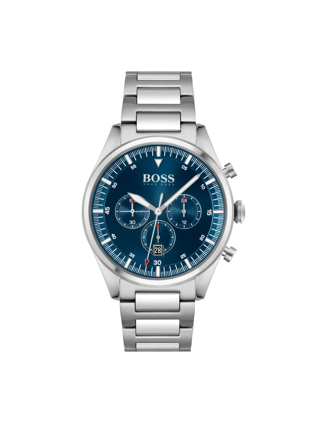 Boss Pioneer Qtz Fashion Chrono Blue Round Dial Men's Watch 1513867