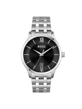 Boss Elite Qtz Basic Calendar Black Round Dial Men's Watch 1513896