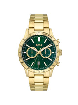 Boss Allure Qtz Fashion Chrono Green Round Dial Men's Watch 1513923