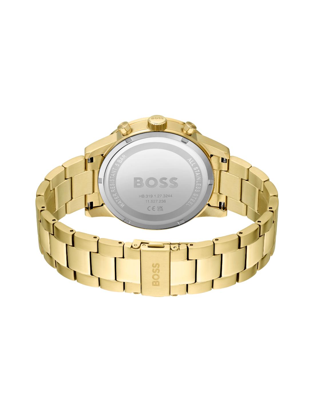 Boss Allure Qtz Fashion Chrono Green Round Dial Men's Watch 1513923