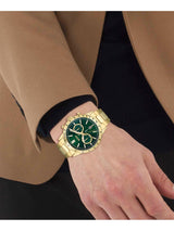 Boss Allure Qtz Fashion Chrono Green Round Dial Men's Watch 1513923