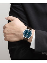Boss Elite Qtz Basic Calendar Blue Round Dial Men's Watch 1513955