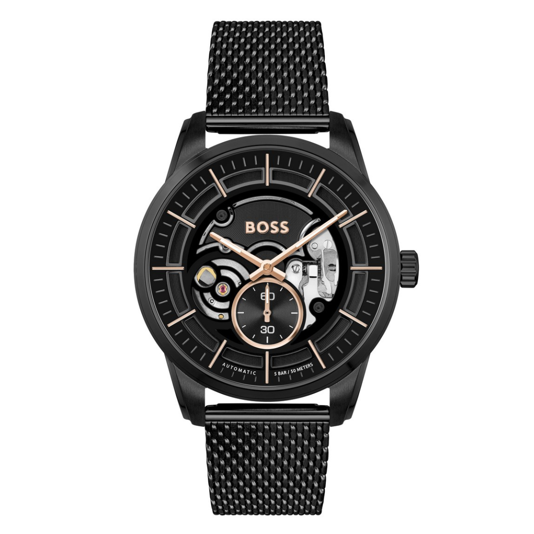 Boss SOPHIO AUTOMATIC 42 mm Black Dial Men Analog Watch 1514035