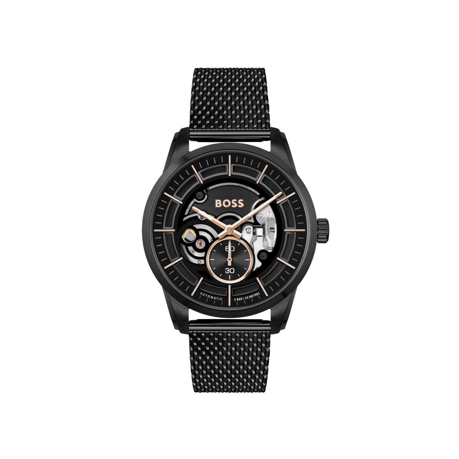 Boss SOPHIO AUTOMATIC 42 mm Black Dial Men Analog Watch 1514035