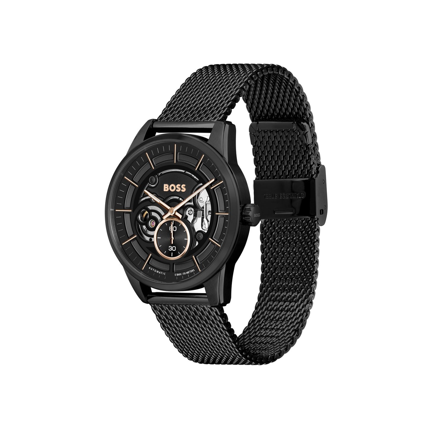 Boss SOPHIO AUTOMATIC 42 mm Black Dial Men Analog Watch 1514035