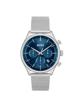 Boss Gregor Qtz Fashion Chrono Blue Sunray Round Dial Men's Watch 1514052
