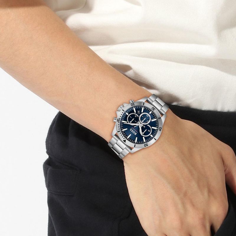 Boss TROPER 45 mm Blue Dial Men Watch 1514069