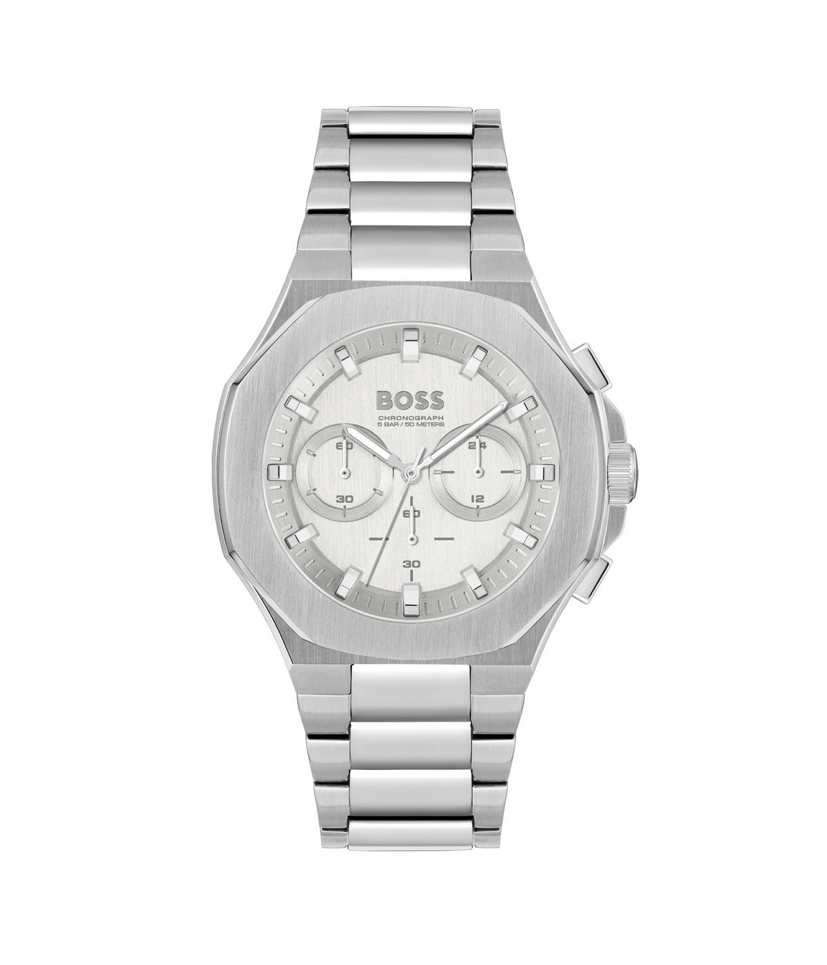 Boss TAPER 45 mm Silver Dial Men Watch 1514087