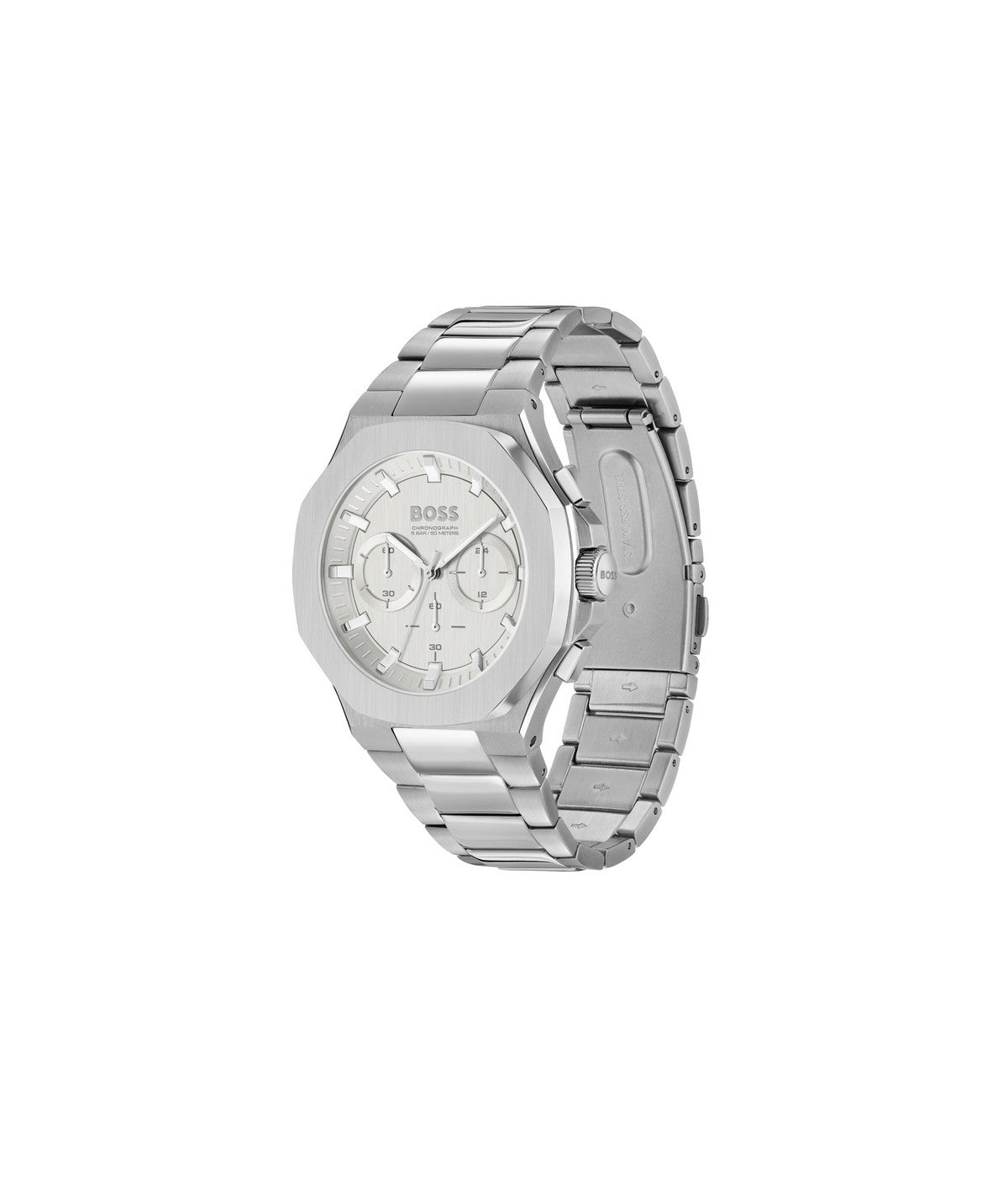 Boss TAPER 45 mm Silver Dial Men Watch 1514087