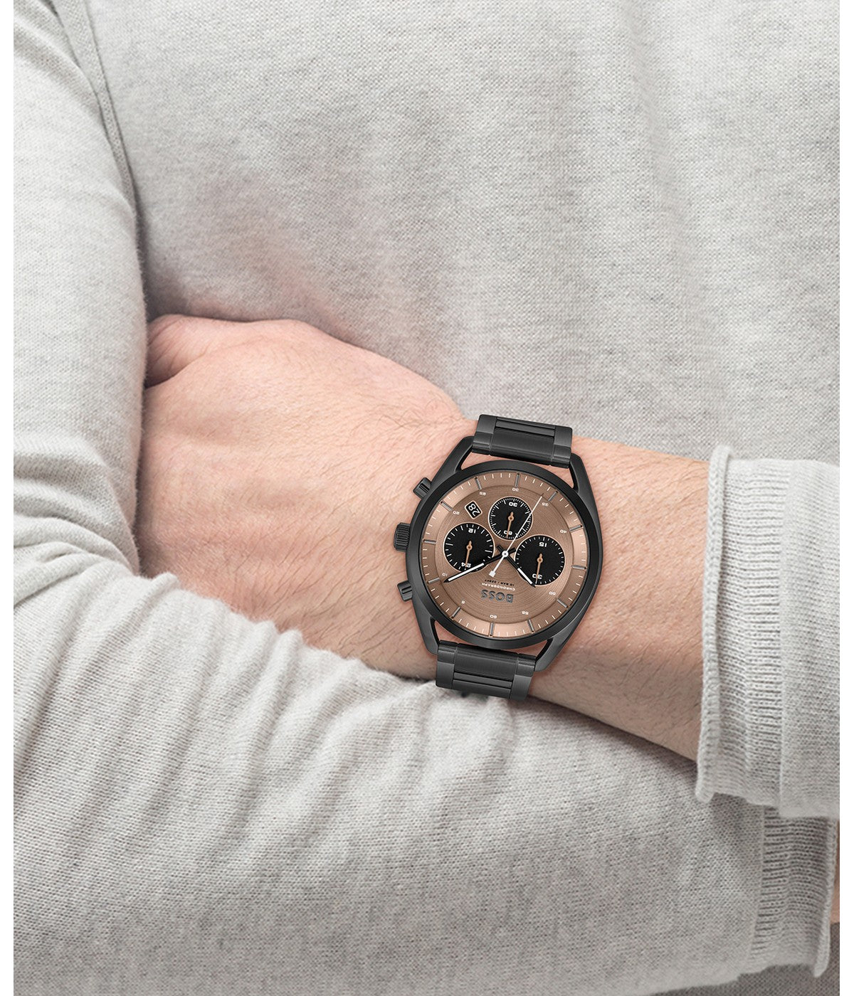Boss TOP 44 mm Brown Dial Men Watch 1514095