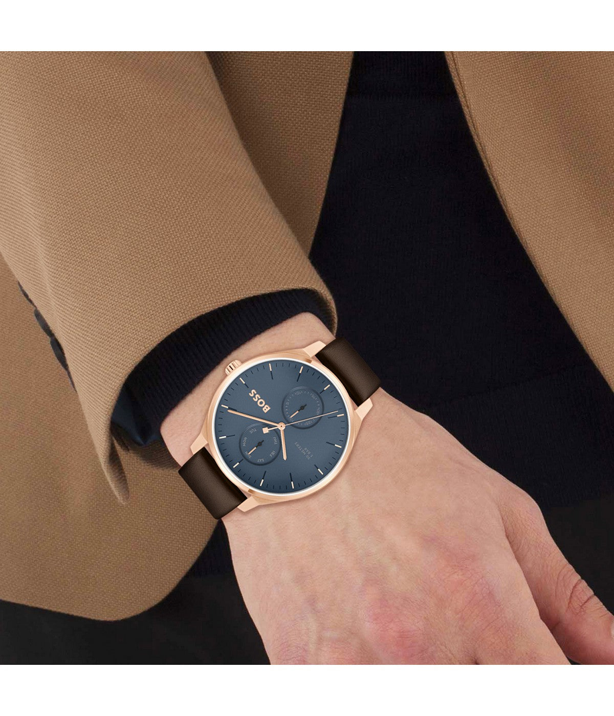 Boss TYLER 43 mm Blue Dial Men Watch 1514103