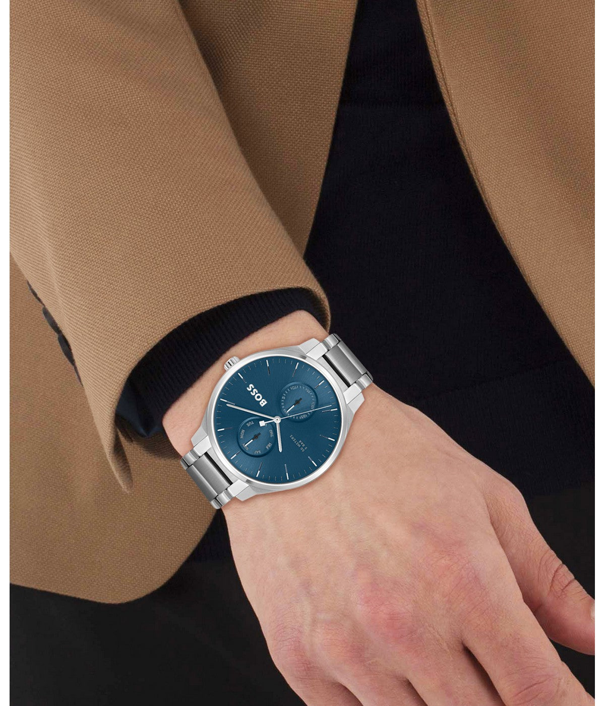 Boss TYLER 43 mm Blue Dial Men Watch 1514106