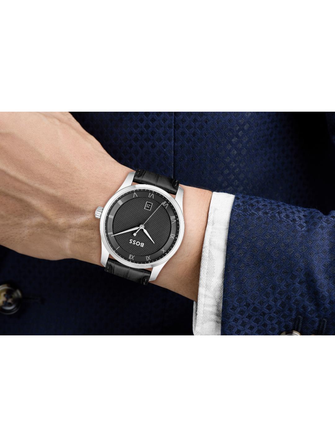 Boss Principle Qtz Basic Calendar 41 mm Black Dial Men Watch 1514122