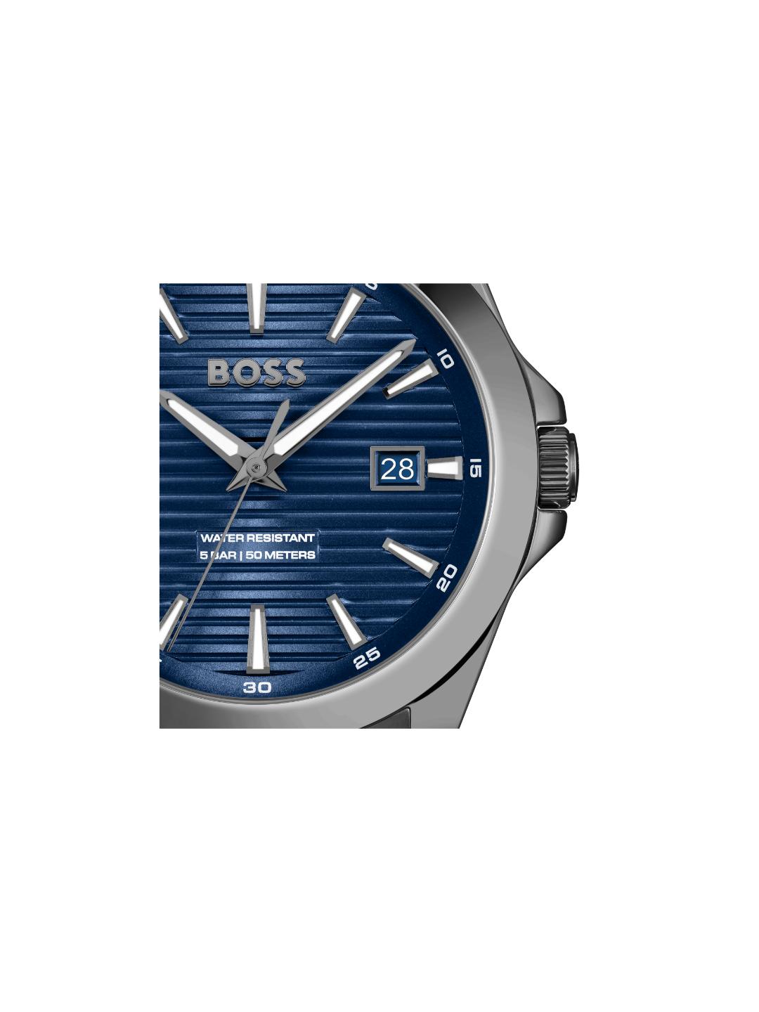 Boss Strike Qtz Basic Calendar 41 mm Blue Dial Men Watch 1514175