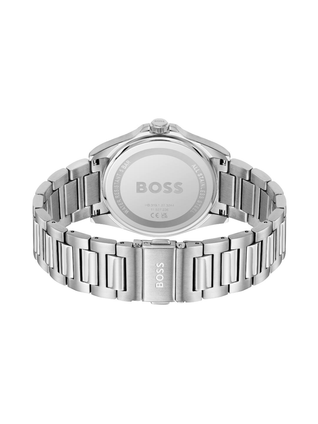 Boss Strike Qtz Basic Calendar 41 mm Silver White Dial Men Watch 1514176