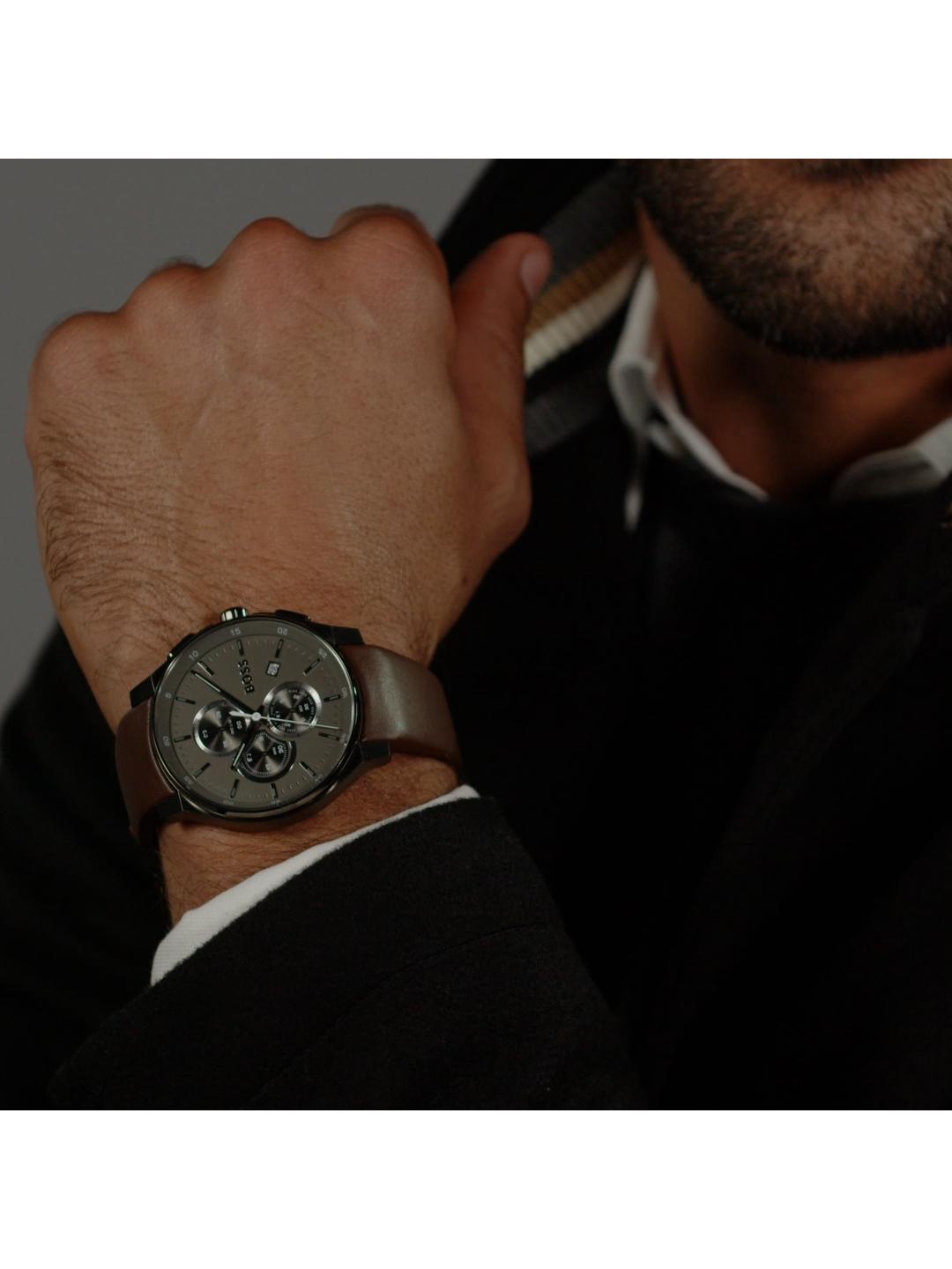 Boss Peak 2.0 Qtz Fashion Chrono 45 mm Grey Dial Men Watch 1514187