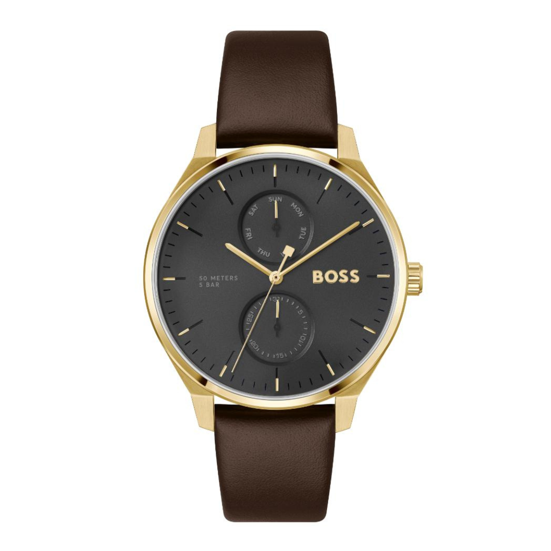 Boss Tyler Qtz Multifunction 43 mm Black Dial Men Watch 1514214