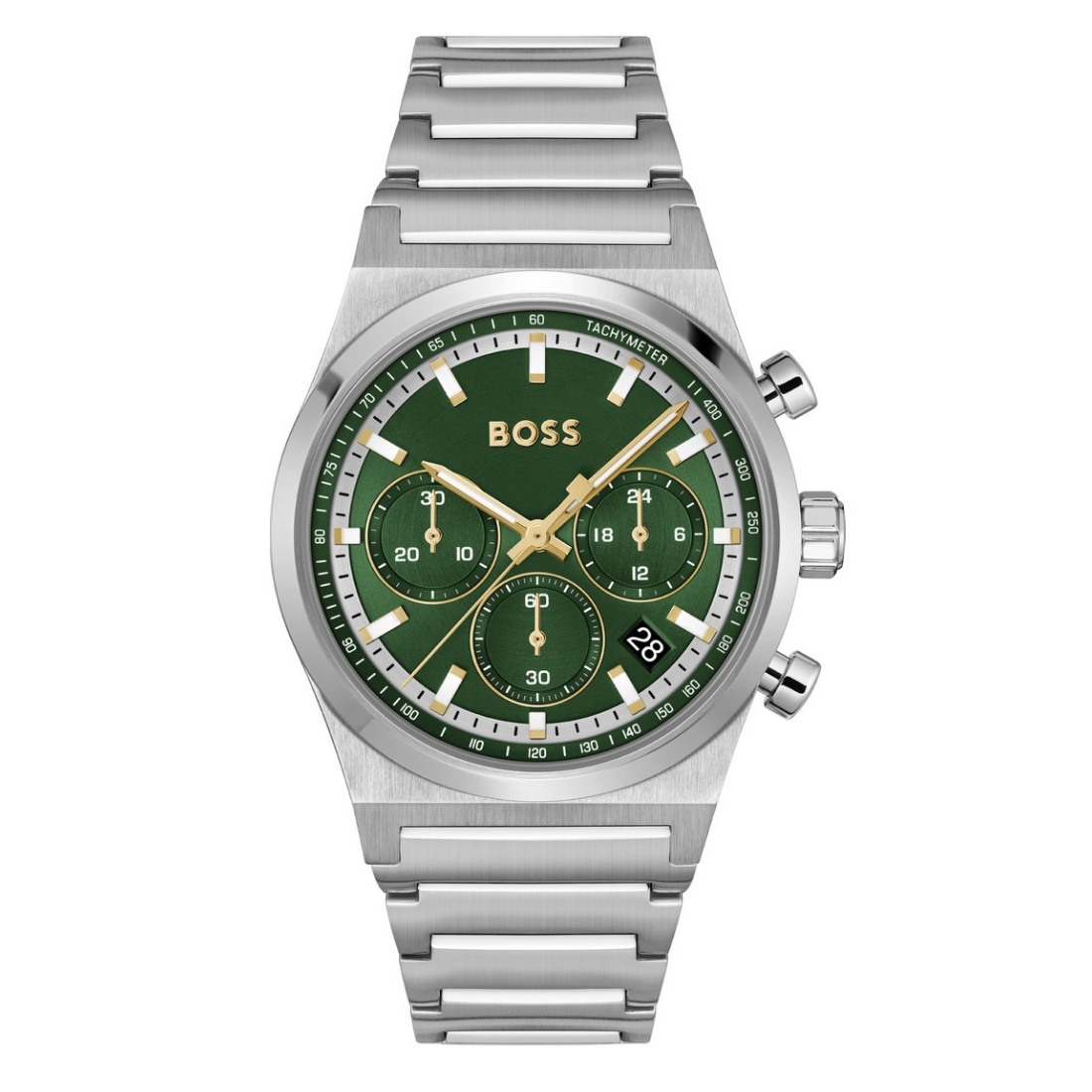 Boss CANDOR CHRONO 41 mm Green Dial Men Watch 1514220