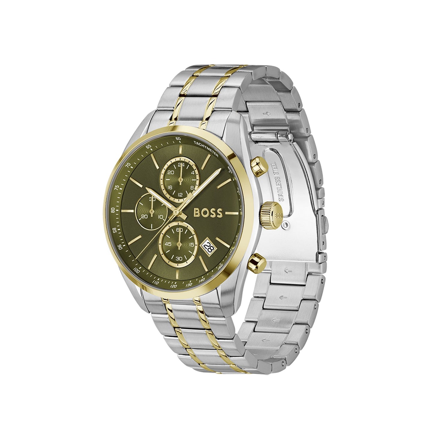 Boss GRAND PRIX 44 44.5 mm Olive Dial Men Watch  1514227