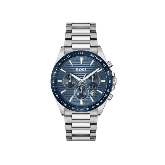 Boss STRIKE 41 mm Blue Dial Men Watch- 1514240