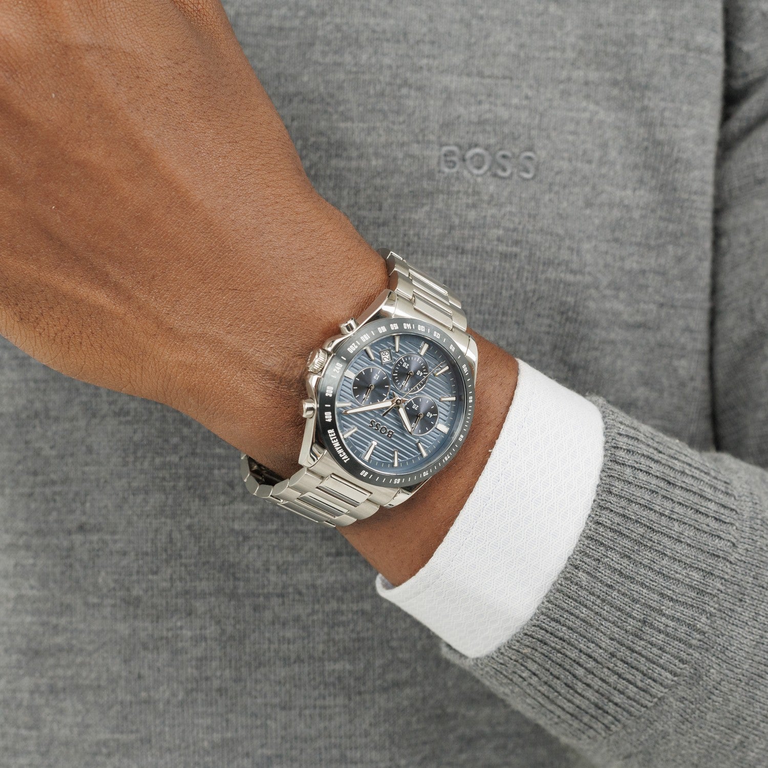 Boss STRIKE 41 mm Blue Dial Men Watch 1514240