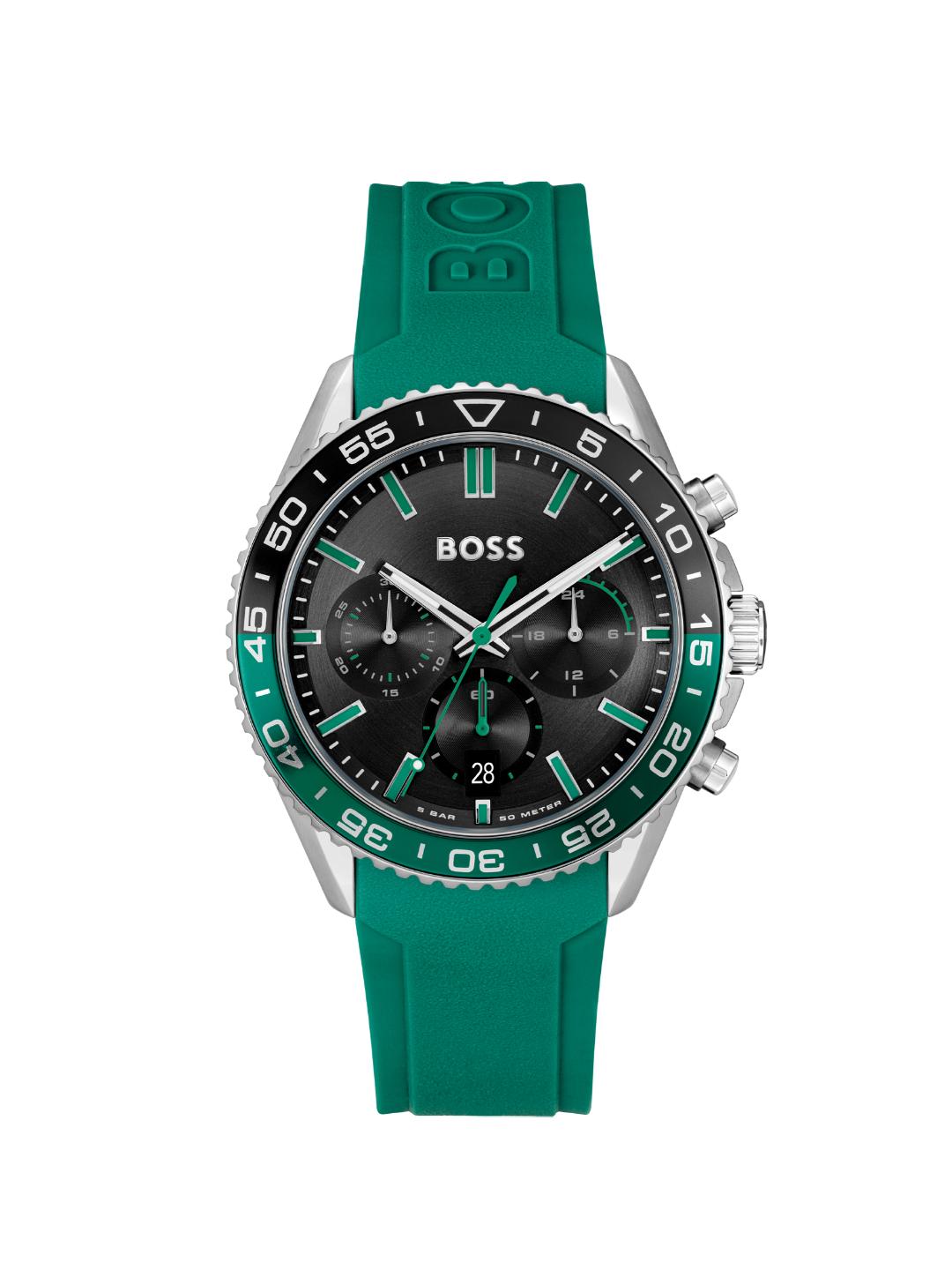 Boss Runner Qtz Fashion Chrono Black Round Dial Men's Watch 1514246